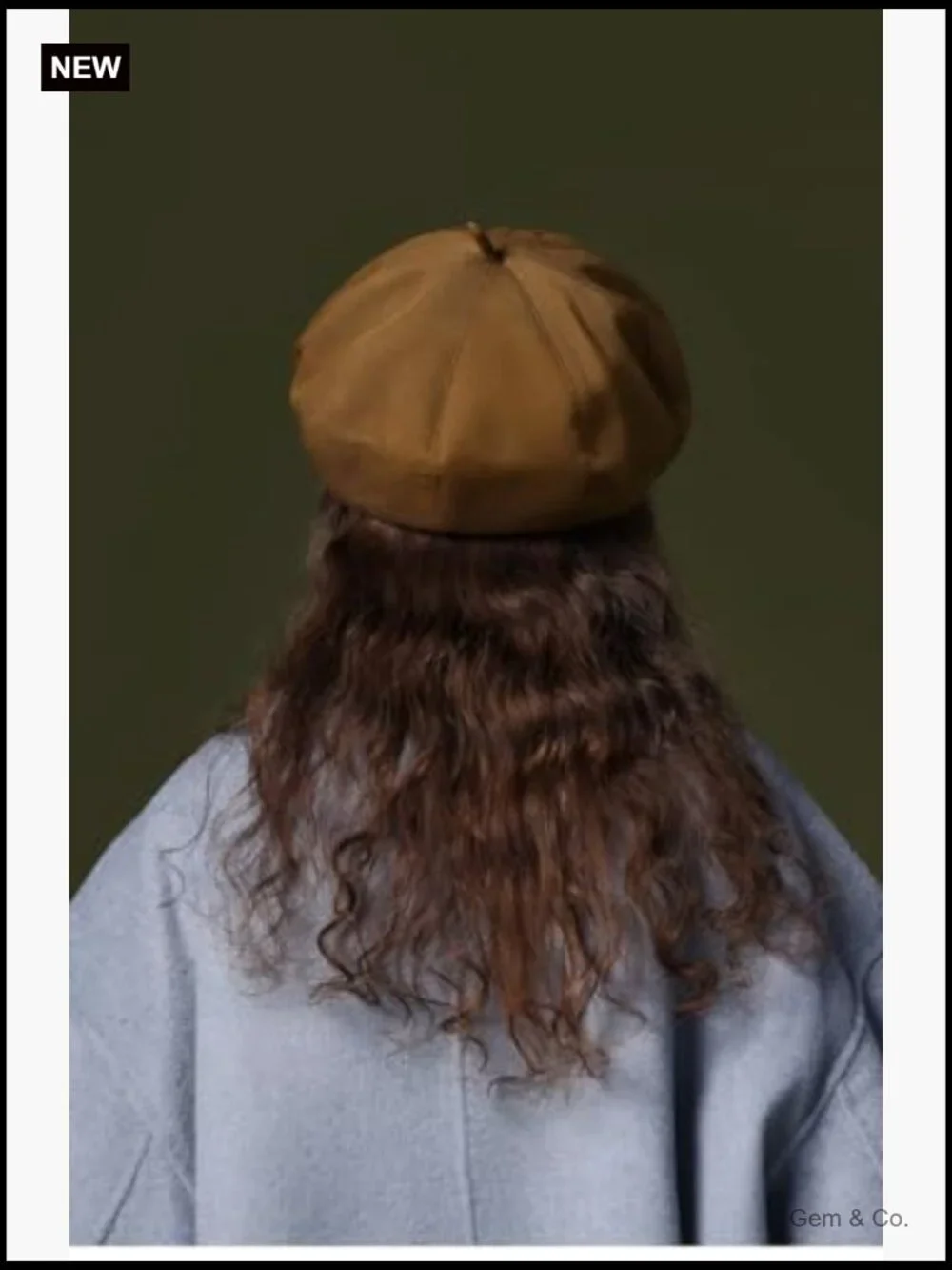 Vintage Newsboy Cap Adjustable Winter Hat Stylish Cotton Blend One Size